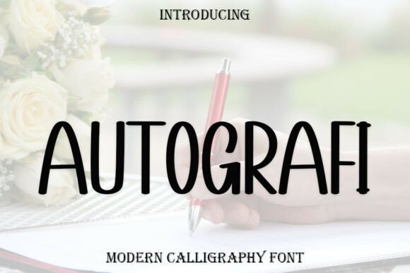 Autografi: A Sweet Handwritten Display Font for Romantic Branding
