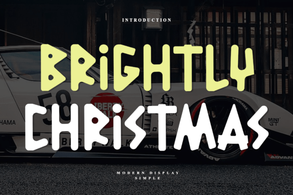 Brightly Christmas: A Modern Display Typeface for Festive Digital Brands