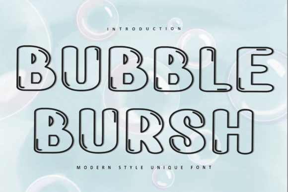 Bubble Bursh: A Festive Typeface for Holiday Branding