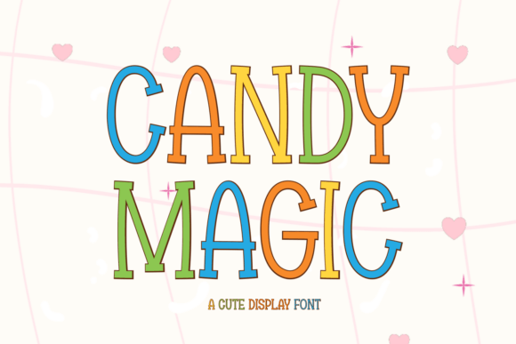 Candy Magic: A Premium Display Font for Festive Digital Branding