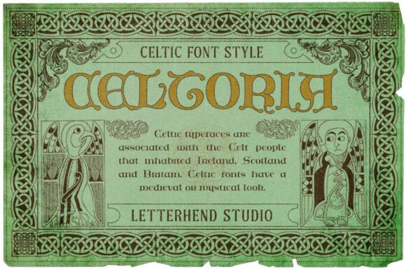 Celtoria: A Stunning Celtic-Style Display Font for Editorial Design