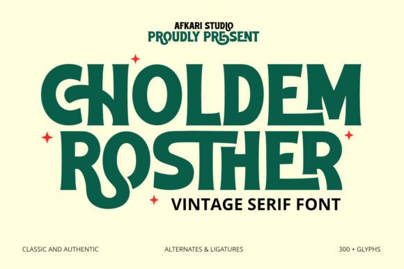 Choldem Rosther: A Timeless Serif for Editorial Design