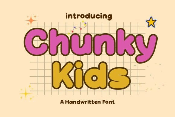 Chunky Kids Typeface: The Perfect Display Font for Playful Branding