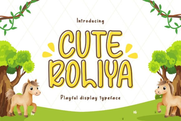 Cute Roliya: The Perfect Kids Font for Handmade Shop Branding