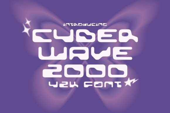 Cyberwave 2000: A Bold Y2K Display Font for Futuristic Branding