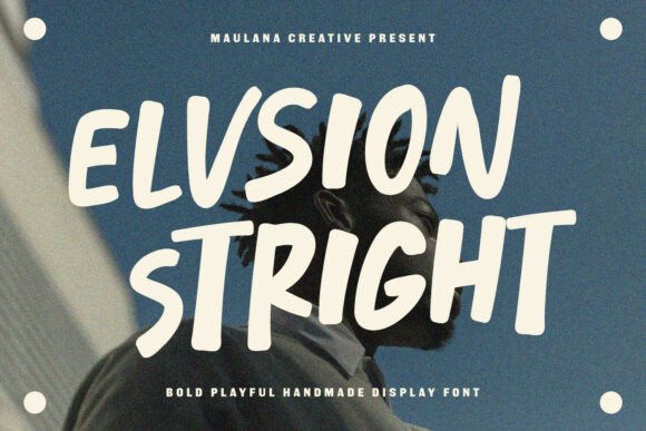 Elvsion Stright: A Bold Display Font for Modern Design
