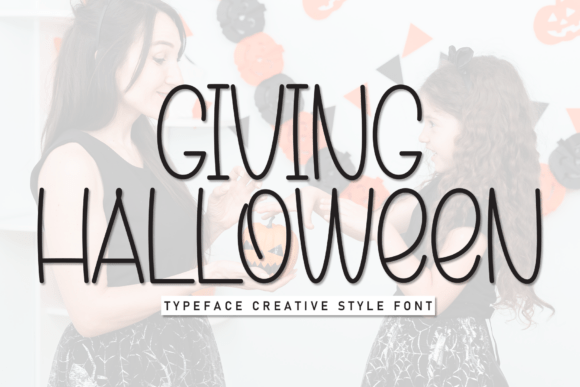 Giving Halloween: A Playful Display Font for Modern Branding