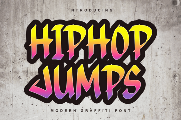 Hiphop Jumps: The Modern Graffiti Typeface for Urban Branding