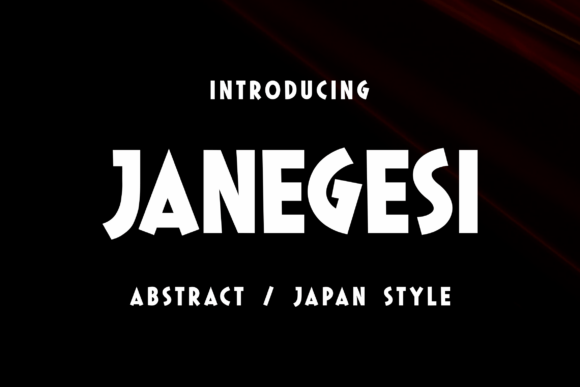 Janegesi: The Japan-Inspired Display Font for Scroll-Stopping Campaigns
