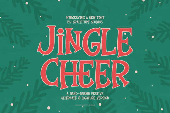 Jingle Cheer: The Whimsical Holiday Display Font for Festive Campaigns
