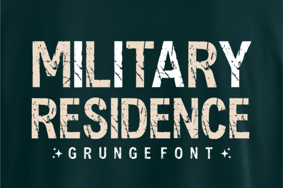 Military Residence: A High-Impact Display Font for Bold Digital Branding
