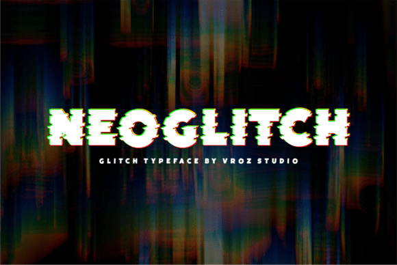 Neoglitch: The Modern Glitch Typeface for Bold Editorial Design