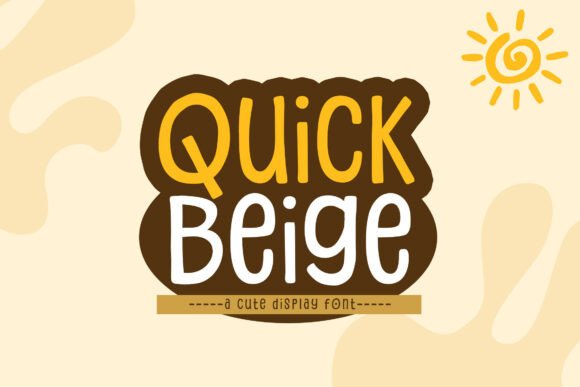 Quick Beige: The Modern Display Font for Polished Brand Identity