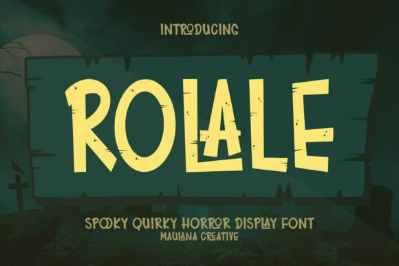 Rolale: A Hand-Drawn Display Font for Quirky Editorial Design