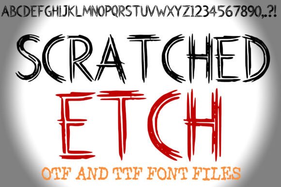 Scratched Etch: A Raw Display Typeface for Bold Editorial Design