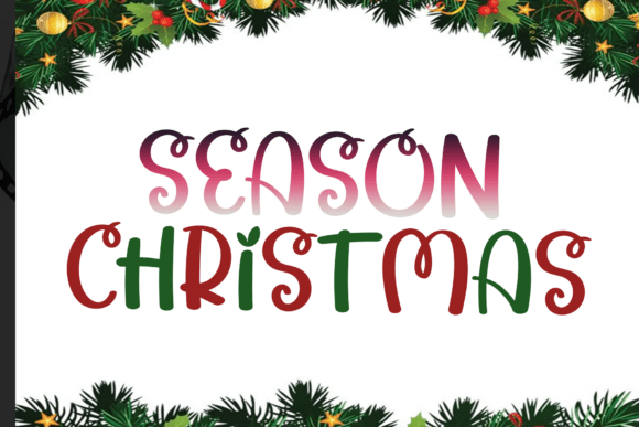 Season Christmas: A Luxurious Display Font for Editorial Design