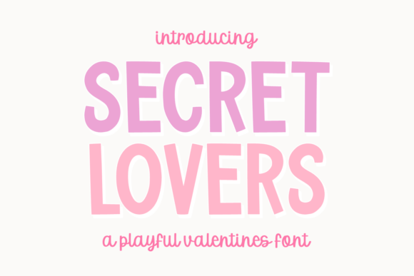 Secret Lovers: The Romantic Display Font for Editorial Design