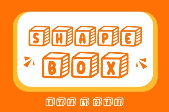 Shape Box: A Premium Display Font for Bold Brand Identity