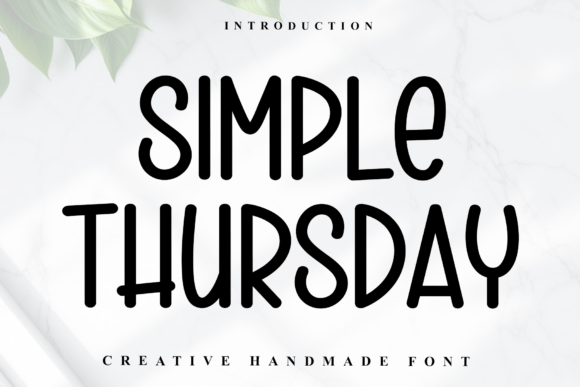 Simple Thursday: A Friendly Display Font for Modern Web Design