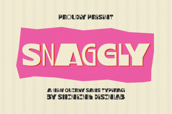 Snaggly: The Quirky Display Font You Need Now