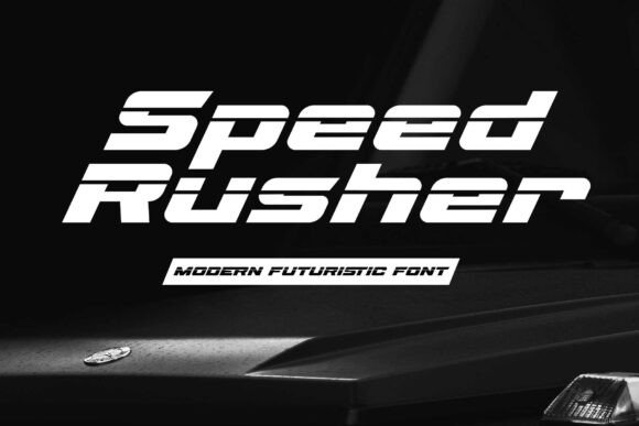 Speed Rusher: The Futuristic Display Font for Bold Crafts