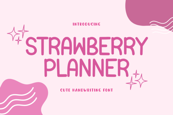 Strawberry Planner: A Whimsical Typeface for Creative Web Projects
