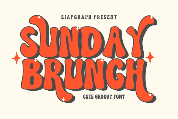 Sunday Brunch: A Retro Display Font for Editorial Design