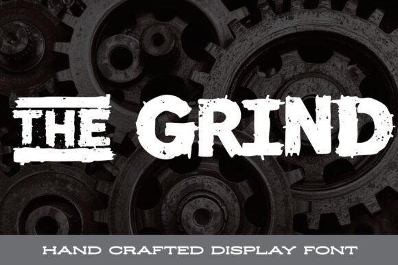 The Grind Font: A Bold Display Type for Gritty Design Projects