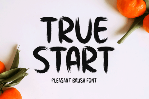True Start: A Display Font for Editorial Design and Branding