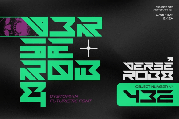 Verse Robo: A Dystopian Display Font for Bold Branding