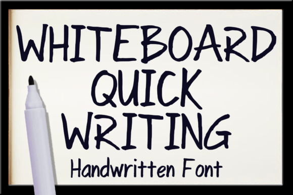 Whiteboard Quick Writing: A Playful Display Font for Creative Branding