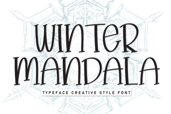 Winter Mandala: A Charming Display Font for Handmade Creators
